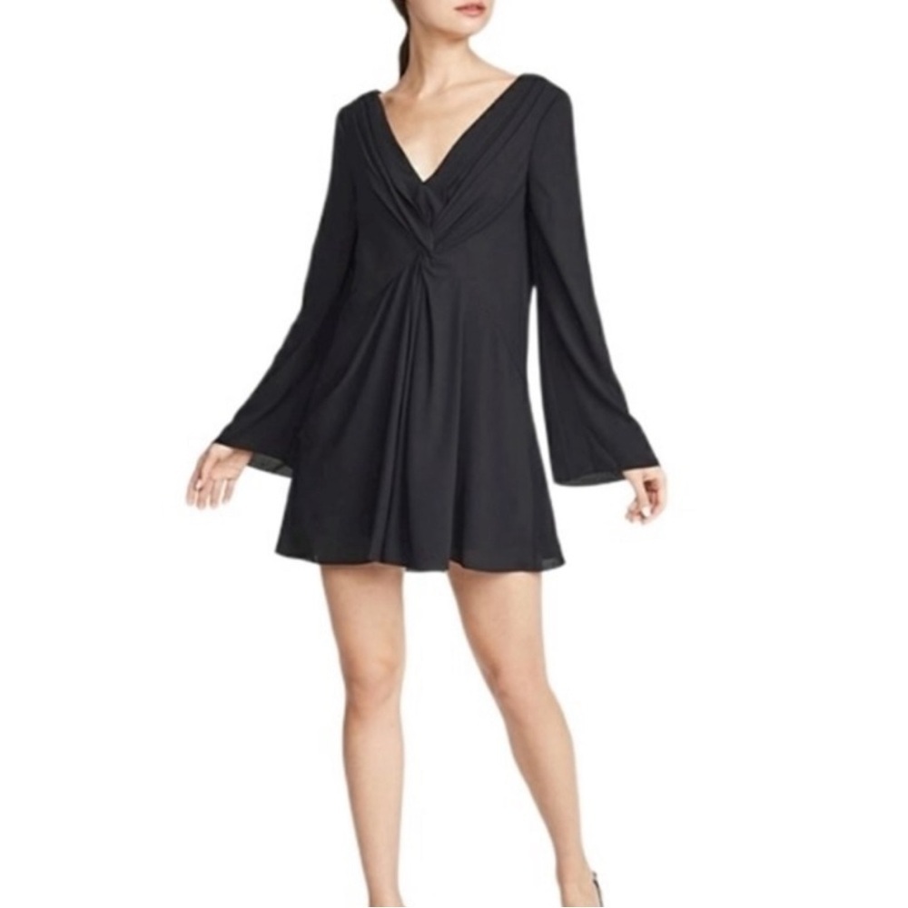 Cinq a Sept Cecil Long Sleeve Black Dress size 6